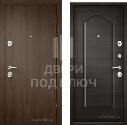 Готовая металлическая уличная входная дверь ДПК-3142
