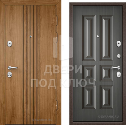 Металлическая вторая входная дверь в коттедж ДПК-2314