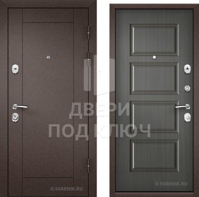Дверь с установкой в дом, шпон ДПК-7552