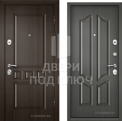 Дверь левая в квартиру шпон ДПК-3380